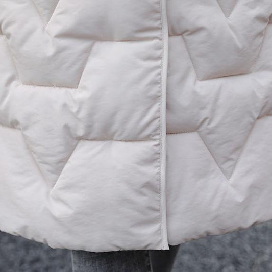 Women's Winter Long Wadded Jacket Female Plus Size Solid Color Hooded Cotton-padded Clothes Casual Loose Warm Down-filled Coats