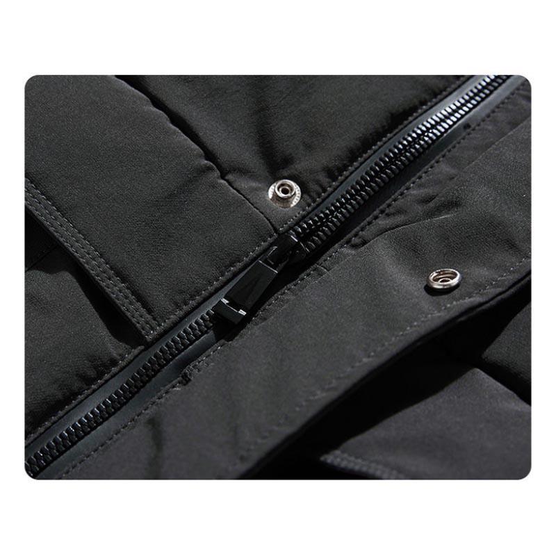 Winter Padded Jacket Men's Plus Velvet Thick Warm Sports Casual Jacket Young and Middle-aged Men's Winter Warm Down Jacket
