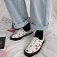 Little Flowers Graffiti White Shoes Female Students Korean Version of All-match Canvas Shoes Harajuku White Sneakers
