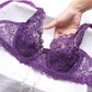 Lace Bra Ultra-thin Sexy Ladies No Sponge Comfortable Underwear Gather and Close Breast Bra Large Size Bra Sexy Underwear
