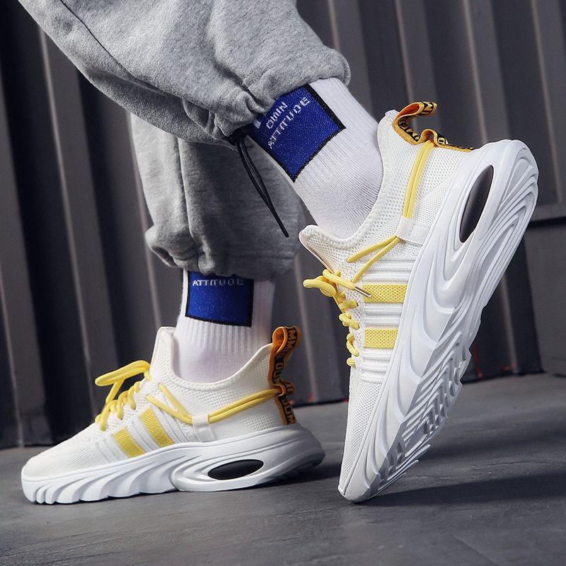 Thick Sole Shoes Men's Summer Sneakers Men Korean Trend Male Shoes Sports Casual Breathable Running Shoes