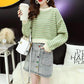 Autumn  Women Fashion Sweater Casual Knitting Sweater  Round Neck Pullovers Loose Casual Long Sleeve Sweater