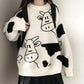Women's Autumn and Winter Loose Sweater Female Large Size Versatile Casual Sweet Knitted Pullover