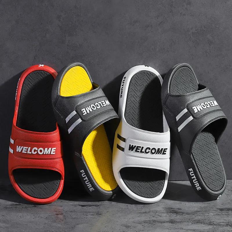 Summer Home Non-slip Men's Personalized Wear-resistant Beach Sandals and Slippers