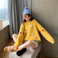 Fashion Loose Sweater Girl Pullover Autumn and Winter Sweet Small Flowers Wild Sweater