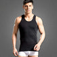 100% Cotton Men's Vest Fitness Stretch Bottoming Shirt Summer Vest Round Neck Sleeveless Vest (2 Pieces)
