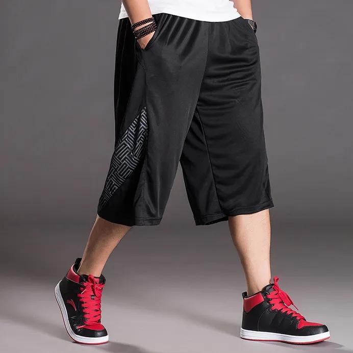 Summer Thin Basketball Pants Large Size Men's Shorts Casual Loose 5 Points Pants Sports Pants Breathable Large Pants