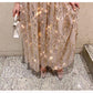 Elegant Long Sleeve Sparkle Sequin Maxi Dress Long Length Stretchy Bodycon Party Dress Gold Vestidos