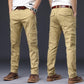 Men's Cargo Pants Elastic Straight Fit Loose Comfort 6 Pocket Youth Kargo Jogger