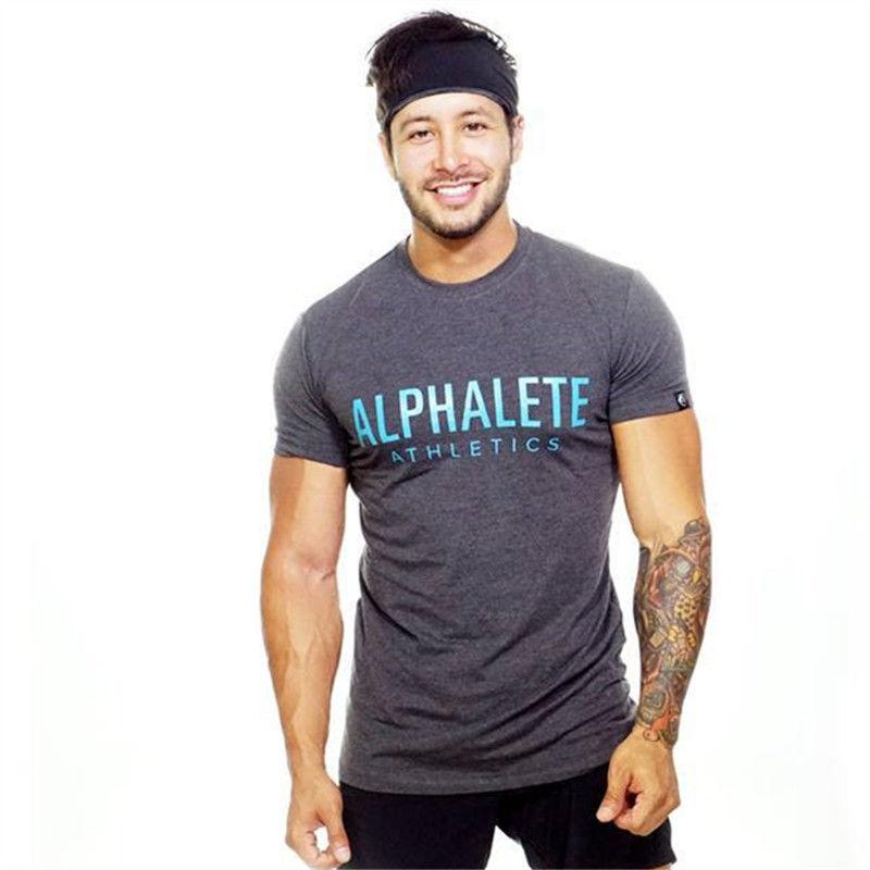 Short-sleeved T-shirt Men's Plus Size Men's Training Clothes Sports and Leisure Stretch Slim-fit T-shirt