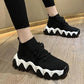 Socks Shoes Women Korean Style Trendy Women's Shoes High-top Thick-soled Sports Daddy Shoes