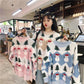 Autumn and Winter Imitation Velvet Printed Christmas Sweater Female Loose Head Sweet Sweater
