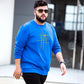 Autumn/winter Cotton Thick Plus Size Men's Sweater Plus Fertilizer To Increase Loose Casual Warm Long-sleeved Sweatshirts