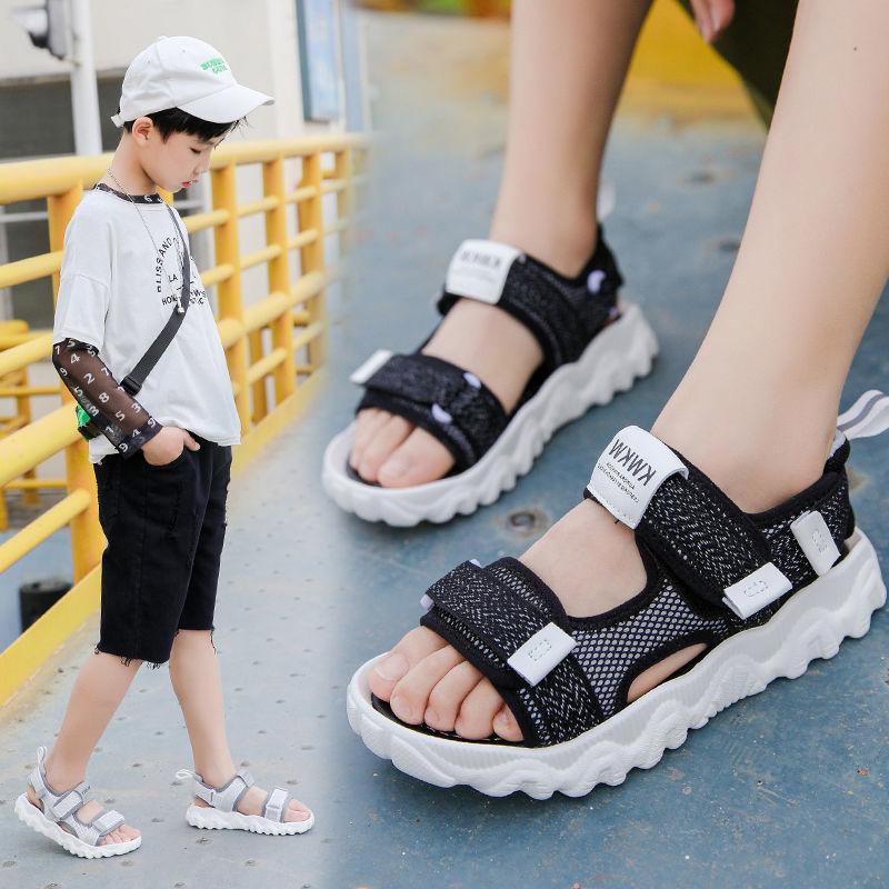 Children's Sandals Men's Summer Boys' Shoes Sandals Soft-soled Non-slip Breathable  Lightweight Beach Shoes