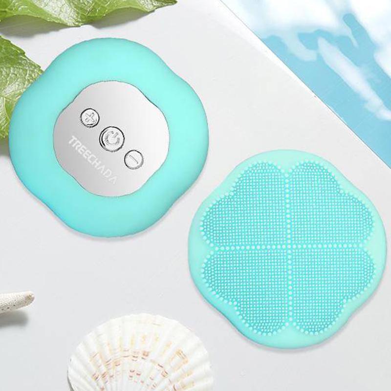 Electric Silicone Facial Cleansing Instrument Face Brush Pore Cleaning Artifact Sonic Rechargeable