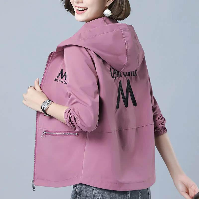 Autumn and Winter Windbreaker Embroidered High-end Temperament All-match Large Size Western Style Small Jacket Women