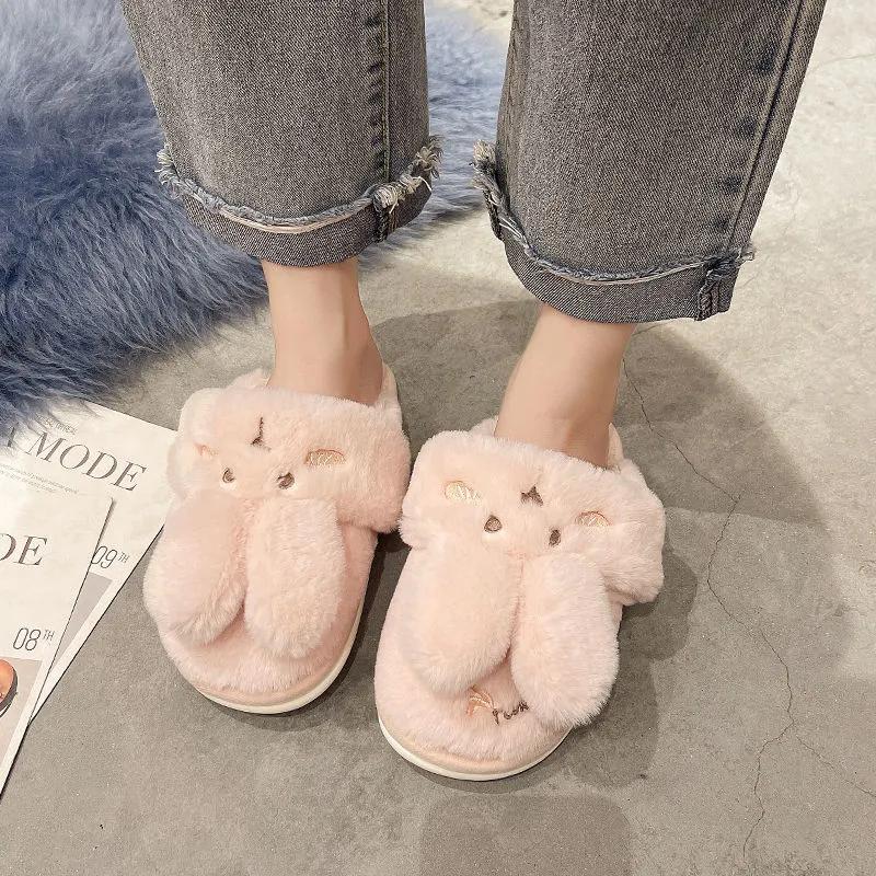 Winter Slippers Women Super Soft Warm Plush Women Slippers Shoes Funny Shoes Ladies Casual Indoor Home Slippers Woman Shoes