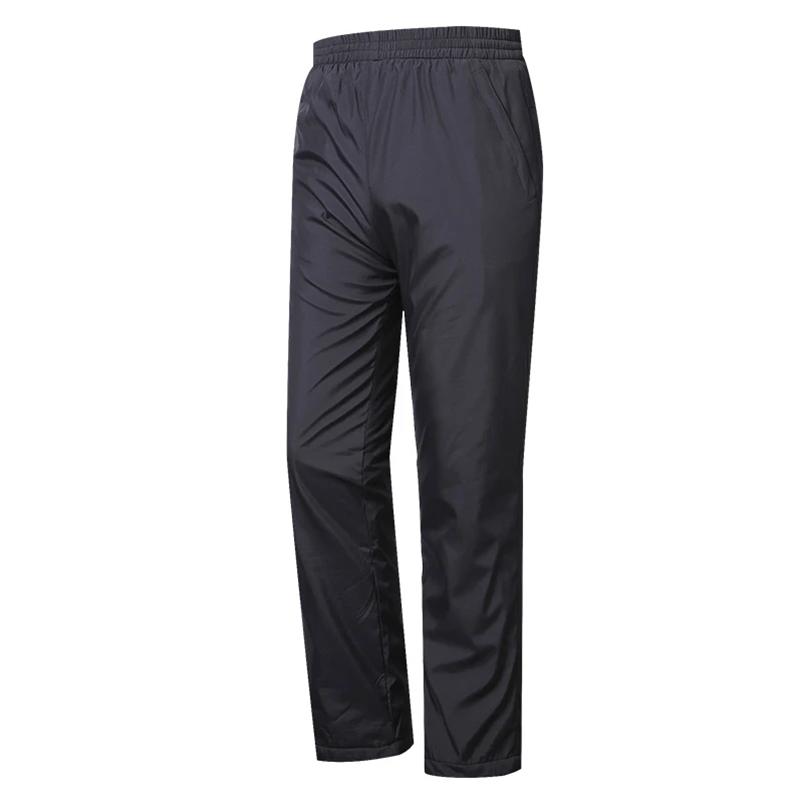 Winter Men's Casual Plus Velvet Pants Suit Solid Warm Vest Loose Large Size Casual Male Extra Thick Warm Cotton High Waist Straight Trousers Set