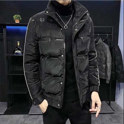 Down Jacket Men's 2021 Stand-up Collar Short Winter Trend Thick Warm Jacket
