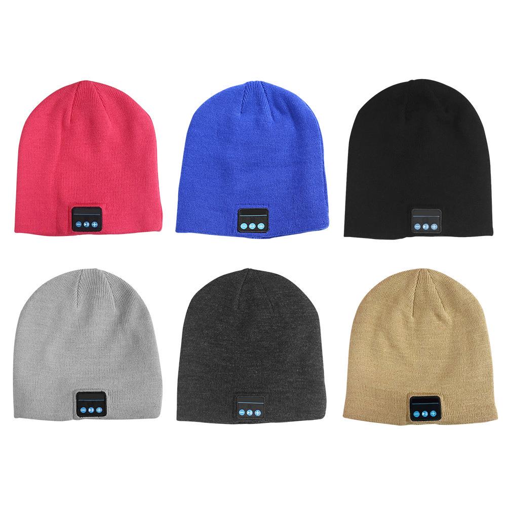 Winter Bluetooth Earphone Wireless Headphone Hat Headset with Mic Sport Hat Sony Stereo Music Caps