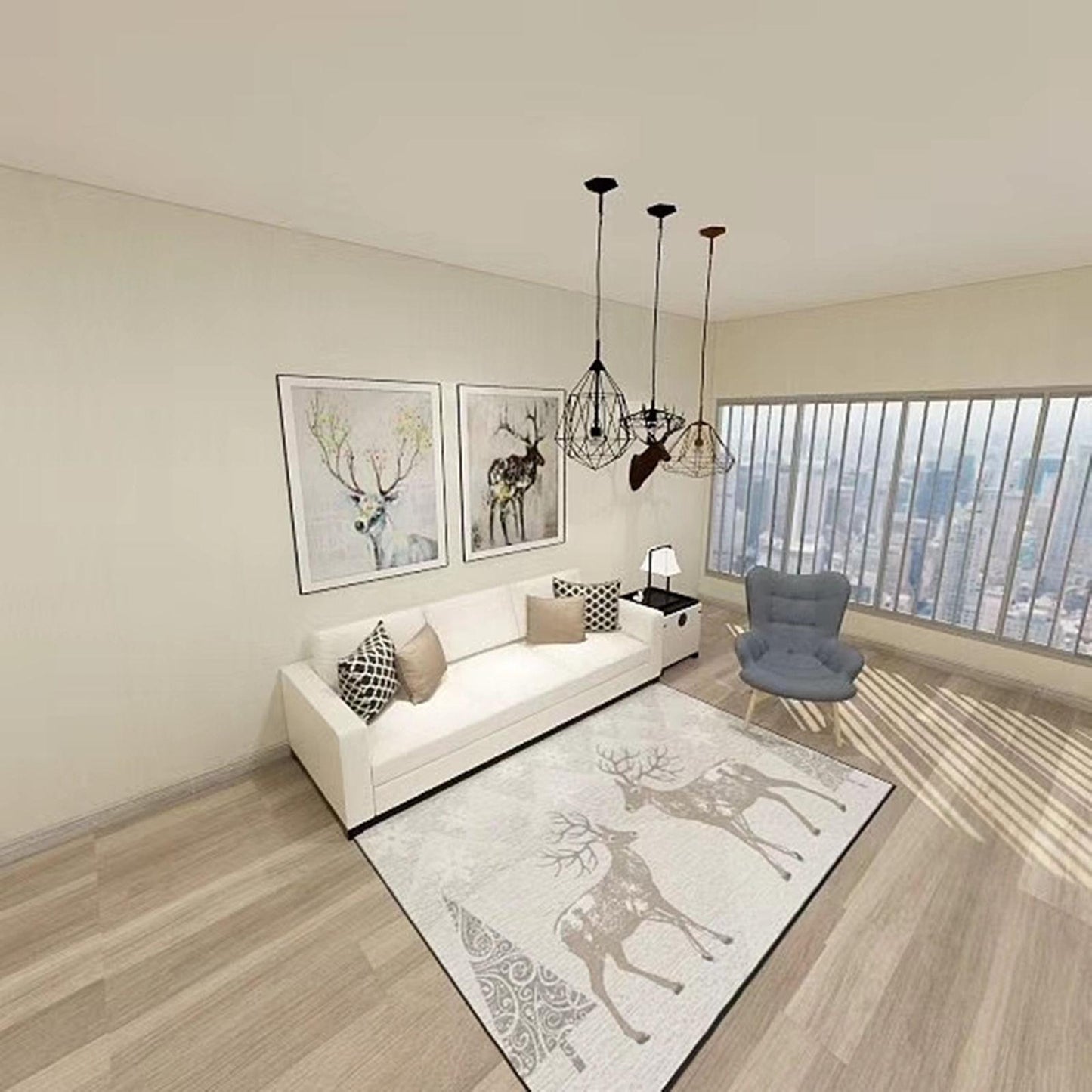 Trendy Thick Carpet Bedroom Room Dirt-resistant Bedside Large Area Full of Washable Ins Floor Mats