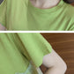 M-XXXL Girly Veil Women's Summer Dress Short Sleeve Round Neck Printing Knee-length Daily Wear Office Dating Party