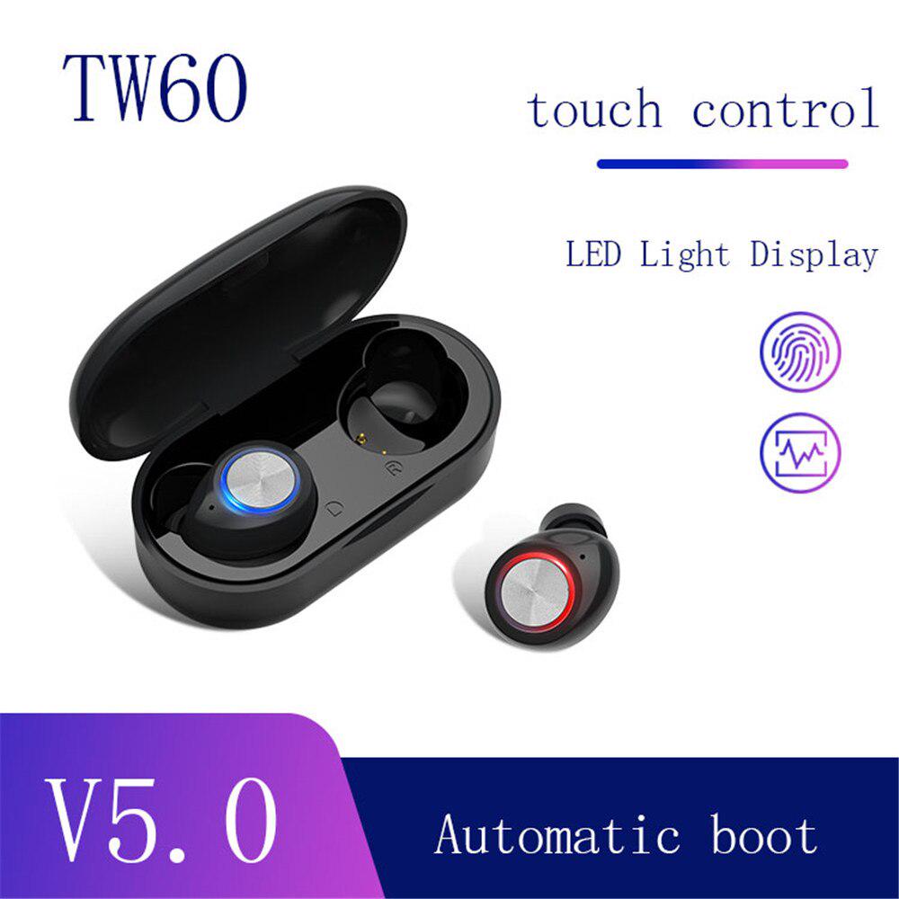 Waterproof 5.0 Earphones Bluetooth Mini HIFI TWS Earbuds Wireless Headphones Noise Reduction Headset