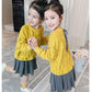 Children's Spring and Autumn Clothes Loose Casual Sweater Long Sleeve Round Neck Outwear Coat