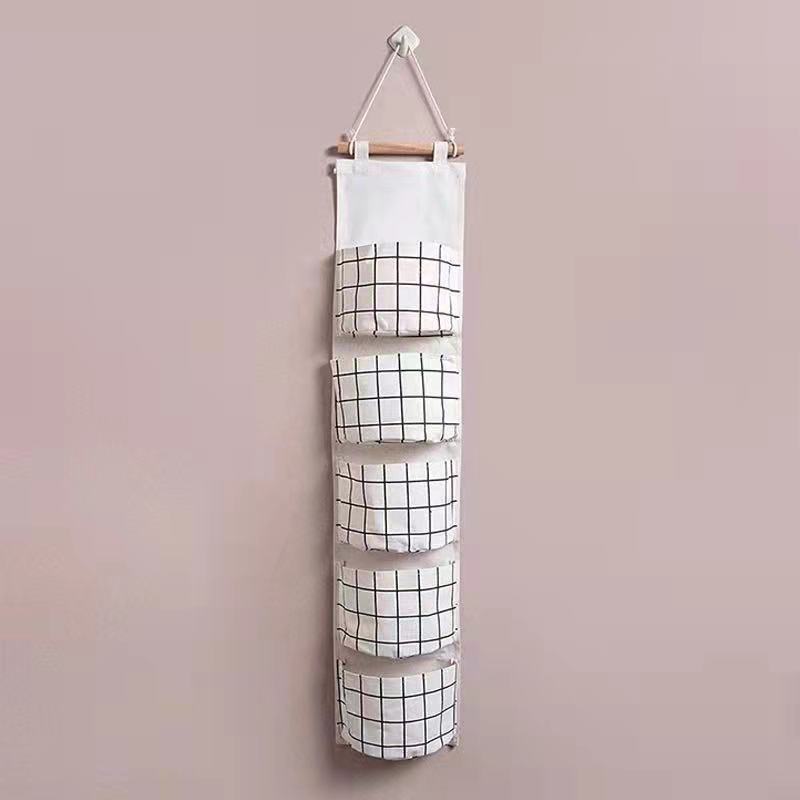 Fabric Storage Bag Hanging Bag Dormitory Waterproof Storage Bag Behind The Closet Door Mobile Phone Debris Storage Bag Bathroom Storage Bag