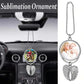 Sublimation Heat Transfer Personalized Angel Wings Pendant Car Interior Pendant, 2 Sided Photo Keychain, Memorial Keychain, Memory Gift
