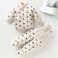 Newborn Winter Cotton-padded Clothes Baby Foot-wrapped Warm Suit Solid Color Small Fresh Floral Pattern Handmade Cotton Padded Jacket
