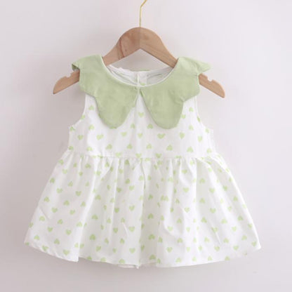 Summer  Korean Style Baby Girls' Dress 0-4 Year Old Children Lovely A-line Princess Dress Children's Dress