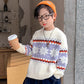 Boys and Girls Sweaters Autumn and Winter Children's Clothing Thickened Warm Bottoming Sweater Knitted Sweater