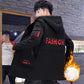 Outwear Jacket Men's Jacket Korean Autumn and Winter Men's Plus Velvet Thick Mid-length Casual Windbreaker