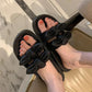 Fairy Style Sandals and Slippers Fashion Outer Wear Waterproof Non-slip Bow Beach Slippers Female Summer