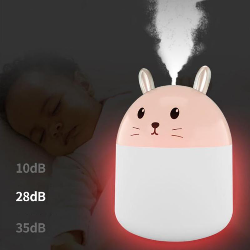 250ml Fat Mouse Indoor Air Humidifier Purifier Mute Aroma Diffuser Portable USB Electric Sprayer