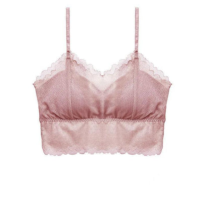 Sexy Lace Anti-glare Beauty Back Wrap Chest Tube Top Chest Pad Detachable Suspenders Girl Vest-style Underwear Bra