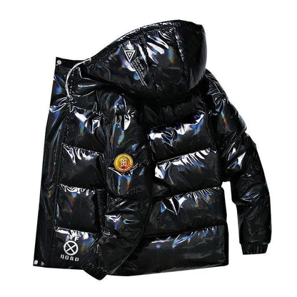 Winter High Quality Down Jacket Men's Warm Hooded White Duck Down Casual Down Jacket