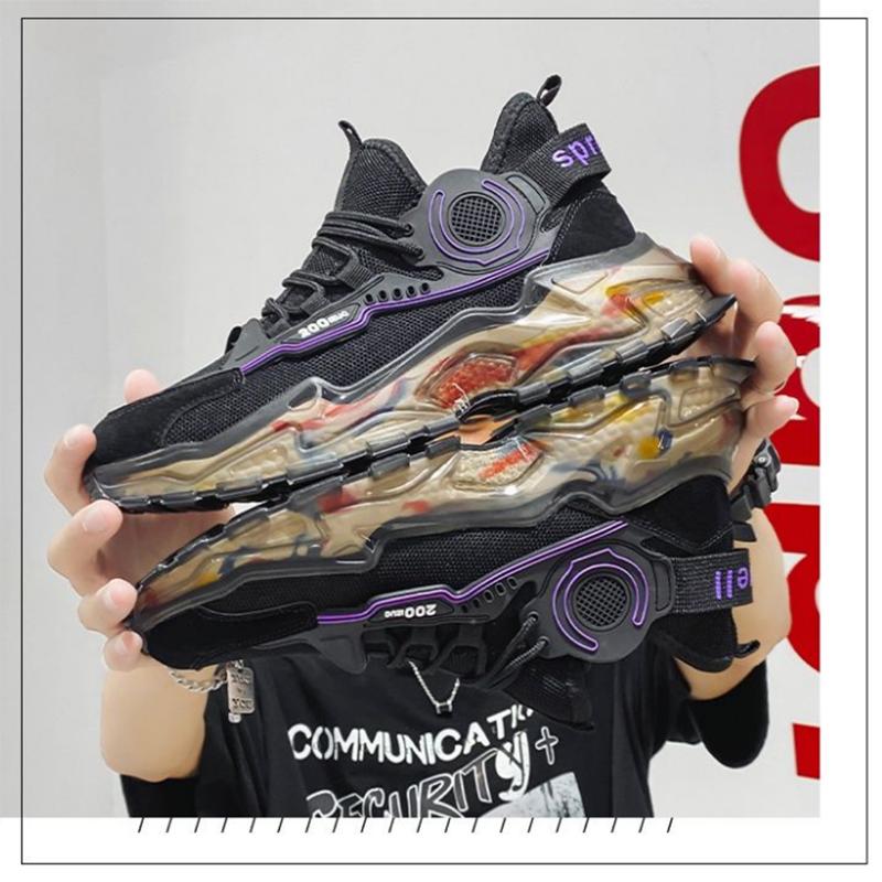 Men's Sports Shoes Trend Wild Casual Shoes Thick-soled Increase Sports Running Shoes Old Shoes Trend