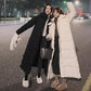 Winter Hooded Stand-collar Down Jacket Super Long Padded Jacket Women Knee-to-ankle Padded Jacket Plus Size Black Padded Padded Jacket