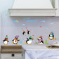Cartoon decoration wall stickers Kindergarten classroom layout happy penguin wall stickers