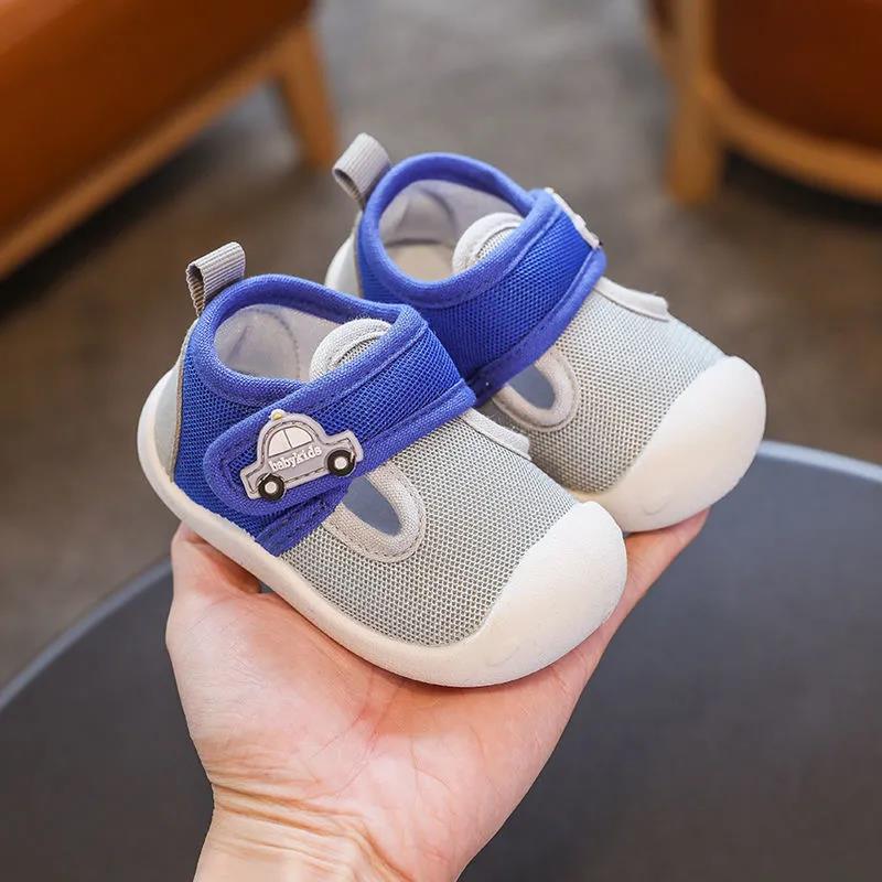 Baby's Summer Shoes Soft Soled Baby Walking Cartoon Light Shoes Children's Antiskid and Kickproof Flat Shoes