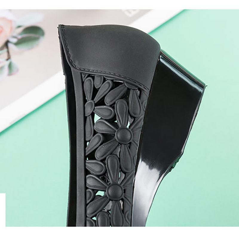 Sandals Female Summer Wear Student Trend Roman Fashion Hole Single Shoes Wedge Harajuku Style