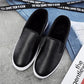 Women's Winter Leather Plush Cotton Shoes Non Slip Large Size Casual Flat Shoes Solid Color Soft Versatile Shoes