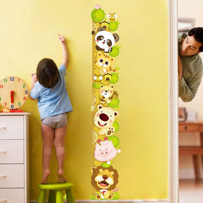 Raccoon height stickers bedroom children's room removable wall stickers removable wallpapers