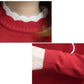 Pofulove Pullover Embroidery Loose Wild Knitted Base Shirt Short Women Sweater Women's Winter
