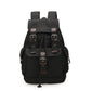 Men Large Backpack Solid Cotton Fashion Male Zipper  Rucksack Sports Travel Hiking School Bag