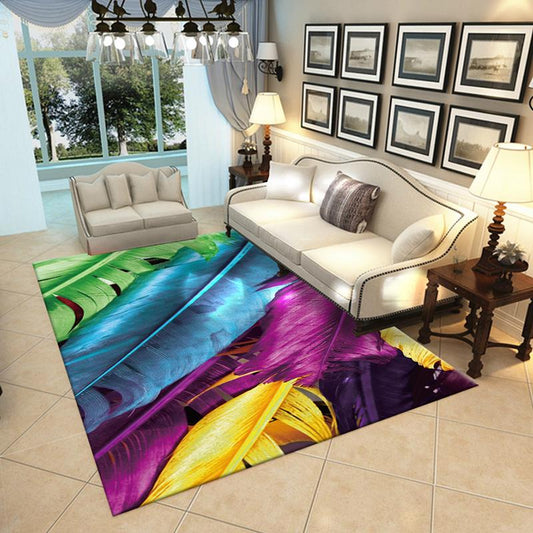 Feather Rug Carpet for Living Room Modern Sofa Bedroom Study Parlor Space Rug Nordic Floor Rug Big