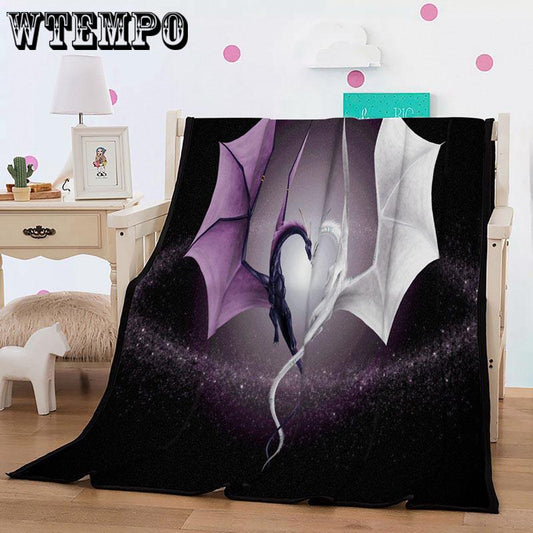 Dinosaur Tapestry Wall Hanging Home Decoration Camping Tent Pad Carpet Dark Black Wind