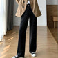 Straight Loose Wild Wide-leg Suit Pants Women Spring and Autumn Thin High Waist Drape Black Casual Long Pants